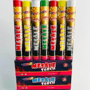 Mor meşale aydınlatma